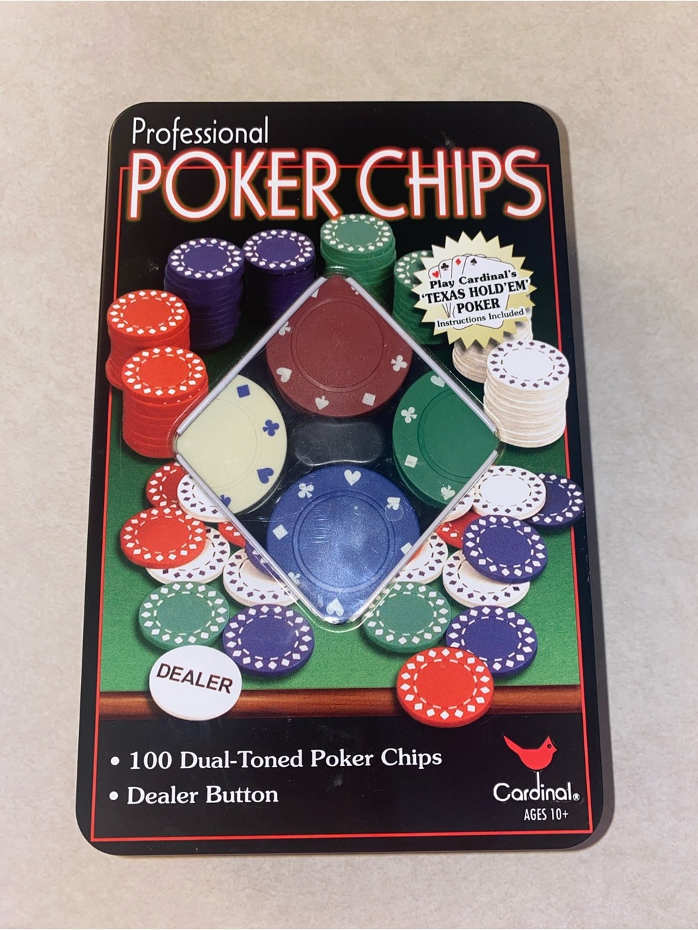 Cardinal Professional Poker Chips Set - Multi Color